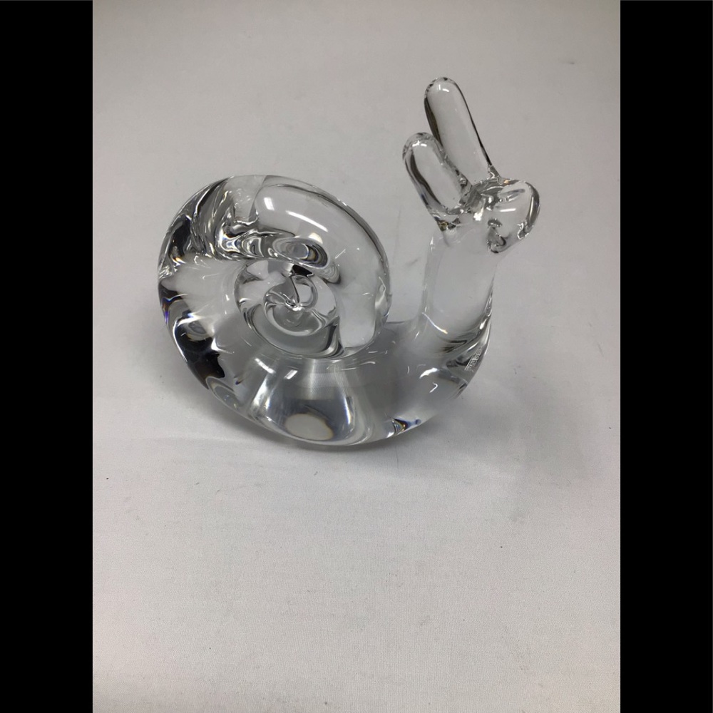 Vintage Kristatuxus lead crystal snail